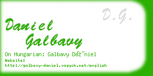 daniel galbavy business card